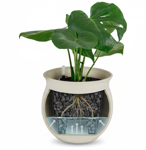 The Best Self-Watering Planter for Monstera (and How to Repot One)