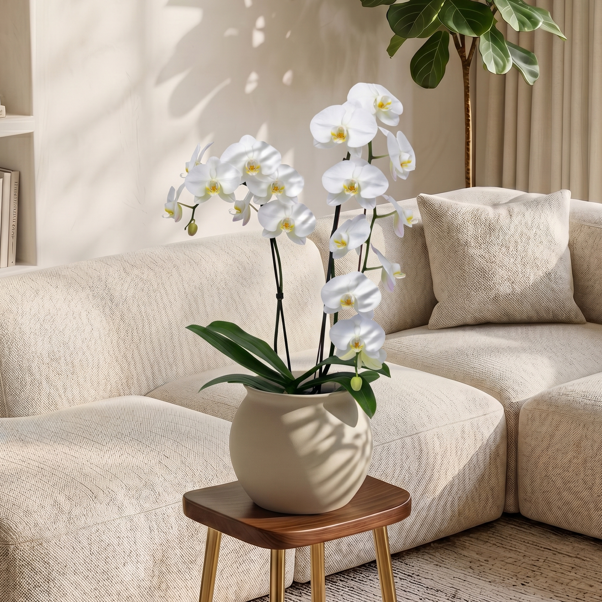 White Moth Orchid