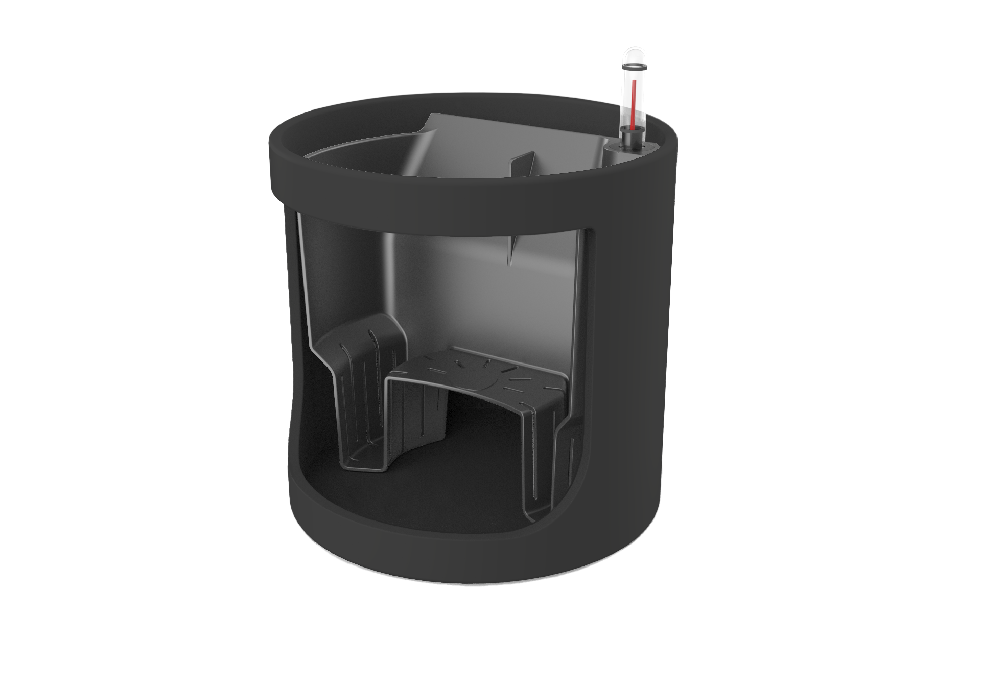 Self-watering Planter Pacific Black