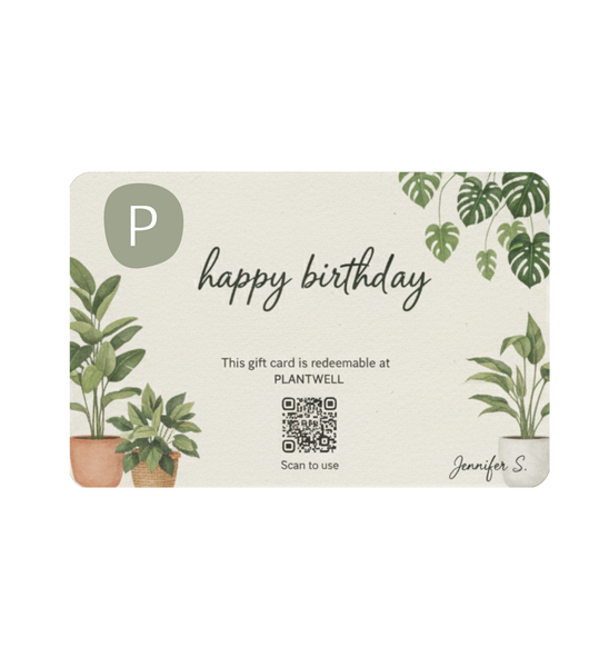 house plant gift card PLANTWELL Gift Card – Plantwell