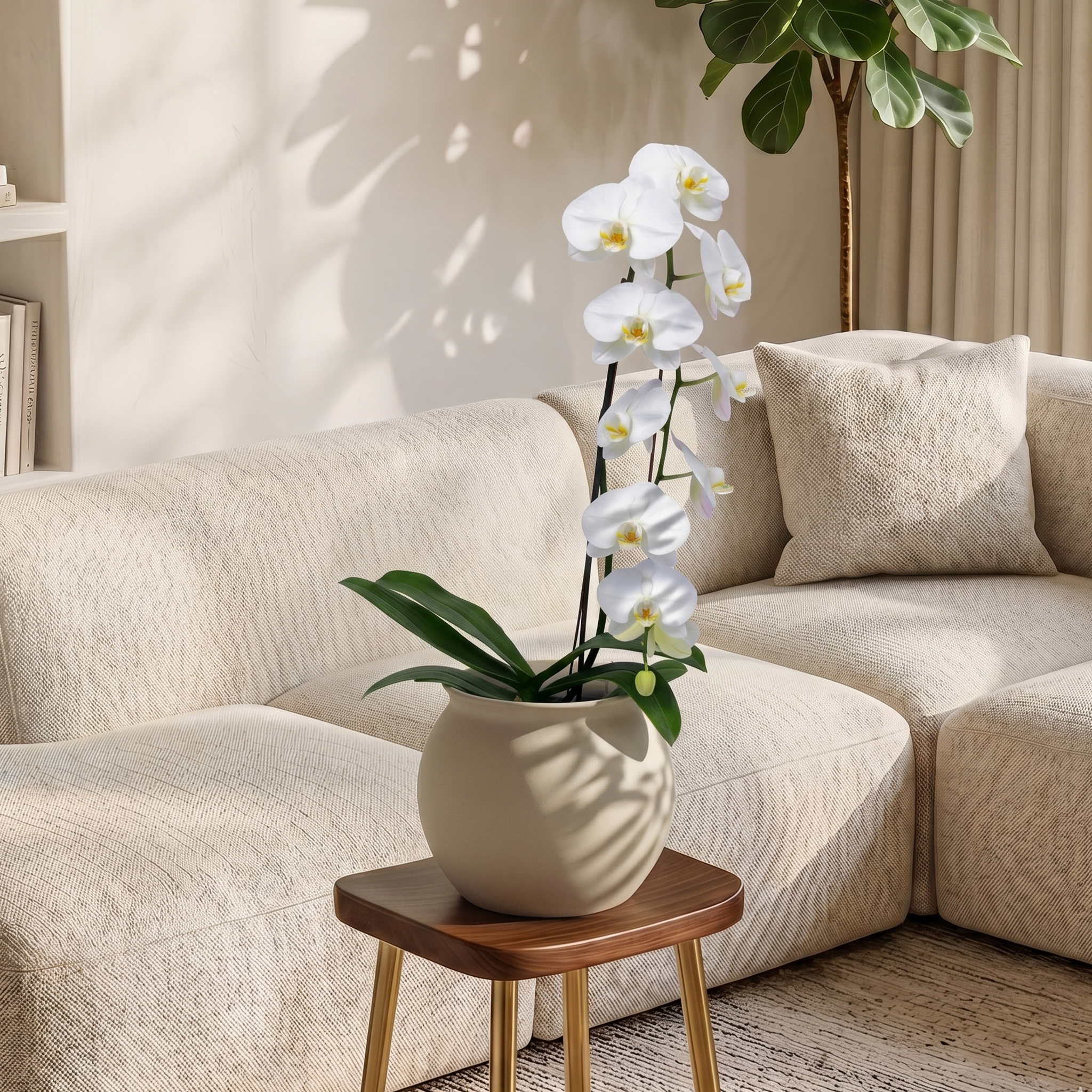 White Moth Orchid